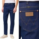 Wrangler 11mwz original slim rinse fitted denim bleu marine w34 l34