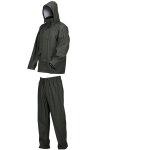 W�rth modyf ? combinaison de pluie imperm�able en pu / pvc vert ? veste avec capuche ajustable et poches ...