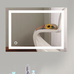 Wyctin - hofuton miroir salle bain avec eclairage int�gr� led 5070cm