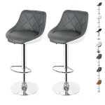 Hofuton tabouret de bar lot de 2 avec sige bien rembourr, 2 design 2 couleurs, tabourets en simili ...