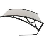 Hofuton toit de garage pour tondeuse robot abri protection jardin gazon pelouse marron