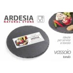 X24 plateau rond en ardoise de 20 cm pour la maison, les pubs ou les restaurants