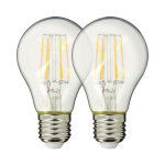 Xanlite - lot de 2 ampoules retro - led a60, culot e27, edf - pack2rfe470gedf