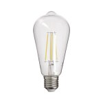 Xanlite - ampoule  filament led edison, culot e27, 8w cons. (75w eq. ), 1055 lumens, lumire blanc neutre ...