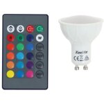 Xanlite - ampoule led spot, culot gu10, 4, 2w cons. (27w eq. ), lumi�re blanc chaud ou lumi�re rvb avec ...