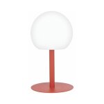 Xanlite - lampe � poser pop - boule terracota rechargeable en m�tal led ip44, 400 lumens, cct et dimmable, ...
