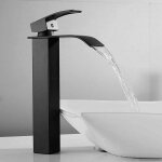 Xepho robinet cascade avec haut bec mitigeur lavabo haut mono - trou robinetterie lave - mains avec levier ...