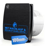 Xiiw - 100mm 12w / 34db extracteur d'air, ventilateur silencieux et puissant, avec fonction de retard, ...