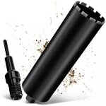 Xiiw - couronne de forage diamante avec segment turbo,  132 mm et adaptateur sds plus, foret avec emmancheme ...