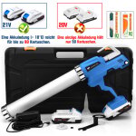 Xiiw - pistolet � cartouche sans fil 6500n avec 2 batteries li - ion 21v / 2ah, pistolet � silicone profession ...