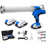 Xiiw - pistolet � cartouche sans fil en silicone, 2 batteries 21 v, pour cartouches de 300 ml, sac � ...