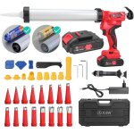 Xiiw - presse � cartouche �lectrique en silicone avec 2 batteries (21 v 2 ah), pistolet � cartouche 7840n ...