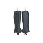 Xl, marron: gu�tres unisexes de course en cuir souple avec fermeture �clair