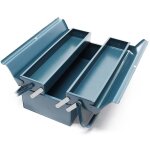 Boite � outils vide 420x200x160 mm en acier avec 3 compartiments caisse pour outils avec poign�e