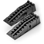 Xpotool - jeu de 2 rampes de bordure 905x300x215 mm rampe de voiture pastique dpe recycl� charge lourde ...