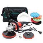 Xpotool - wiltec machine polir meuleuse 1200w 3000 tr. / min pochette polisseuse 6 niveaux ponceuse rotative ...