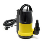 Wiltec - pompe pour eaux us�es bleue 250w pompe submersible 0, 55 bar d�bit 6000 l / h avec c�ble 10m ...