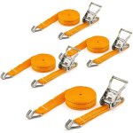 Sangles d'arrimage avec cliquet 3000dan 4 sangles de 6m �paisseur de 35mm tendeur � cliquet - xpotool ...