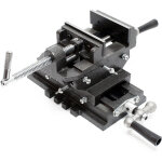 Wiltec - tau de fraisage 2 axes 75 mm perceuse  tarauder table crois tabli tau machine outil atelier ...