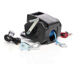 Xpotool ? treuil �lectrique 350 w 12 v ? traction 1570 kg ? vitesse 1, 8 m / min ? c�ble 10, 5 m ? installatio ...
