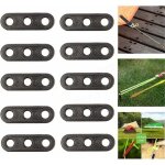 Xvx lot de 10 tendeurs de corde � 3 trous pour camping en plein air - tendeurs de corde de tente accessoires ...