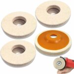 Xvx lot de 4 disques de polissage de 125 mm de diam�tre pour meuleuse, diam�tre du trou de polissage ...