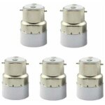 Paquet de 5 convertisseurs de douille d'ampoule b22 � e14 douille de douille b22 passer au support de ...