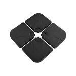 Yaheetech lot de 4 dalles carr�es de parasol lestage pieds base pour parasol d�port� avec poign�e 50 ...