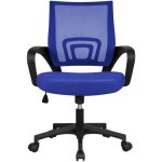 Yaheetech - chaise de bureau ergonomique � hauteur r�glable fauteuil de bureau inclinable si�ge et base ...