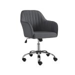 Yaheetech - chaise de bureau moderne en simili cuir, chaise d'ordinateur pivotante � 360 � avec si�ge ...