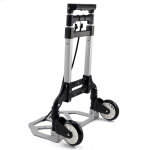 Yaheetech ? chariot de transport pliant en aluminium ? hauteur r�glable 64 - 100cm ? charge max 80kg ...
