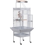 Yaheetech - grande cage perroquet volire oiseaux mtal roulettes mobile zone jeu cacatos perruche canaris ...