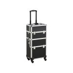 Yaheetech - mallette maquillage valise cosmetique coiffure nail beauty case � roulettes detachable bo�te ...