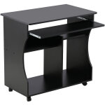 Yaheetech - meuble bureau informatique pour ordinateur à roulettes avec grand support clavier coulissant ... Yaheetech - meuble bureau informatique pour ordinateur à roulettes avec grand support clavier coulissant ...