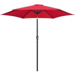 Yaheetech parasol de jardin d�montable inclinable, protection uv, avec manivelle, 6 baleines, pour ext�rieur ...