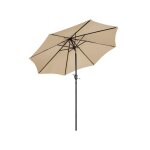 Yaheetech parasol de jardin ext�rieur parasol inclinable ?270cm avec cadre en m�tal protection solaire ...