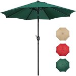 Yaheetech parasol de jardin ext�rieur parasol inclinable avec cadre en m�tal protection solaire pour ...