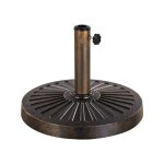 Yaheetech pied de parasol 14 kg lestage pour parasols en r�sine et fer pour terrasse, piscine, patio, ...