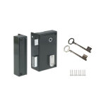Yale - serrure en applique verticale a fouillot gauche yav36g - kaki - 2 cl�s fournies - porte int�rieure ...