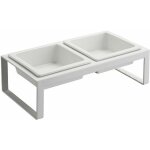 Yamazaki - double gamelle design surleve pour chat tower