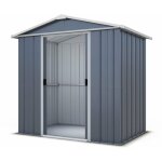 Yardmaster - abri de jardin mtal gris 2, 3 m + kit d'ancrage