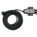 Yato - rallonge avec gaine en caoutchouc ip44, 10 m, 3 g 1, 5 mm avec r�partiteur 3 prises yt - 8116