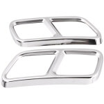 Yctze 2pcs couvercles de silencieux d'�chappement, garnitures de couvercles de tuyaux d'�chappement arri�re ...