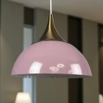 Yimpe suspension luminaire en metal de 30cm, plafonnier vintage, lustre salon, cuisine, chambre, salle ...