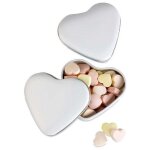 12 botes en fer blanc en forme de c?ur pour cadeaux de mariage, marque - places, porte - confettis, ...