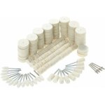 Ymyny 129 pices outils de polissage de meule en feutre de laine accessoires de polissage de surface ...