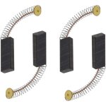 2 paires de balais de charbon moteur 6x11x30mm pour meuleuse d'angle rotative, perceuse circulaire, perceuse ...