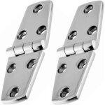 Ymyny 2 pcs charnire pour navire acier inoxydable 316 102  38 mm charniere porte placard utilis pour ...