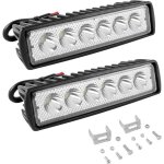 Ymyny 2 pcs phare de travail led 18w, projecteur led voiture 12v avec spot flood feux, antibrouillard ...