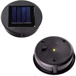 2 pices haut de remplacement lumire solaire pour lantern panneau solaire couvercle de lumire avec ...